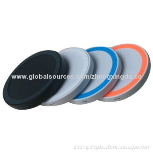 5V 1.5A Input Wireless Chargers, White, Black, Blue, Yellow Colors